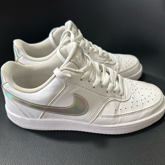 Nike White Sneakers with Iridescent Details - Picture 1 of 6